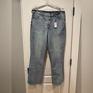 Express Light Blue Straight-Leg Women's Jeans